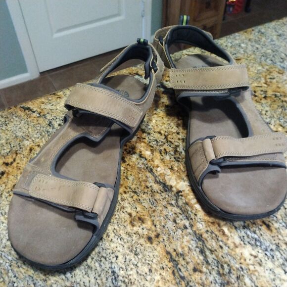 Dunham Sandal Men's DAI04tn Newport Nolan Brown 3-way Adjustable Straps Sz 14 - Picture 3 of 13